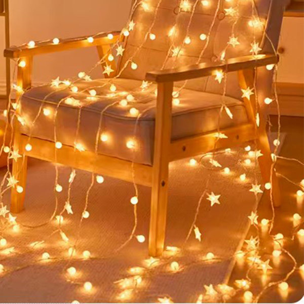 Arlmont & Co. Rikky Outdoor 80 Bulb 393.7'' Plugin LED Novelty